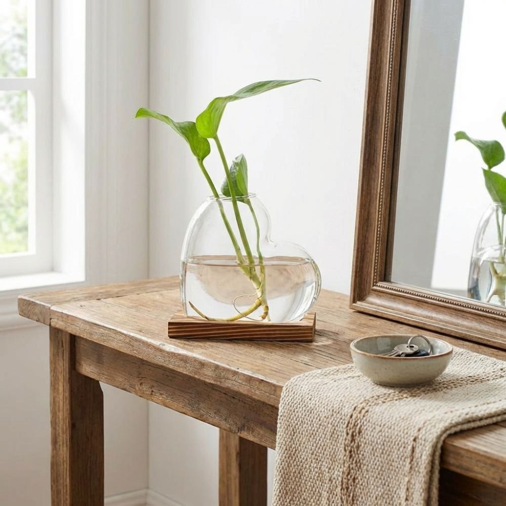 Propagation Station Vase - Vaso de Vidro Hidropônico Transparente com